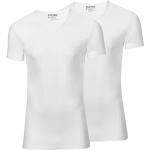 Witte Stretch SLATER V-hals T-shirts V-hals  in maat XXL 2 stuks voor Heren 