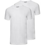 Witte SLATER Effen T-shirts Ronde hals  in maat XXL 2 stuks voor Heren 