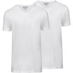 Witte SLATER Effen T-shirts V-hals  in maat XXL 2 stuks voor Heren 