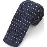 Blauwe Polyester Gebreide Gebreide stropdassen met motief van Tulp voor Heren 