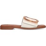 Witte Platte sandalen  voor de Zomer  in maat 36 met Gespsluiting in de Sale voor Dames 