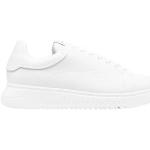 Witte Kalfsleren Emporio Armani Lage sneakers  in 40 in de Sale voor Heren 