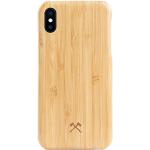 Woodcessories - Case compatibel met iPhone X/Xs gemaakt van echt hout- EcoSlim Case (Bamboe)