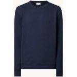 Woolrich Sweater met logoborduring - Donkerblauw