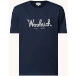 Donkerblauwe WOOLRICH T-shirts voor Heren 