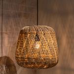 WOOOD Exclusive Hanglamp 'Moza' Gevlochten bamboe / rotan, kleur Naturel