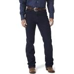 Bootcut Marine-blauwe Stretch Wrangler Bootcut jeans  breedte W31 voor Heren 