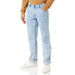 Blauwe Stretch Wrangler Straight jeans  breedte W31 in de Sale voor Heren 