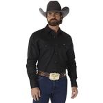 Cowboy Zwarte Wrangler Overhemden lange Mouwen  in maat M Sustainable voor Heren 