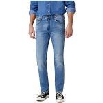 Blauwe Stretch Wrangler Greensboro Straight jeans  breedte W33 voor Heren 