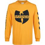 Wu-Tang Clan Black Logo Shirt met lange mouwen geel M 100% katoen Band merch, Bands