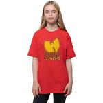 Wu-Tang Clan Kids T Shirt Band Logo nieuw Officieel Rood Ages 5-14 Yrs