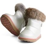 Witte Nepbont Waterafstotend Gevoerde laarzen  in maat 25 met motief van Engel voor Meisjes 