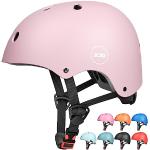 Roze Bmx helmen  in maat S 56 cm met motief van Fiets voor Meisjes 