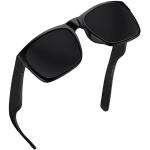 Zwarte Microfiber Vierkante brillen  in maat XL voor Heren 