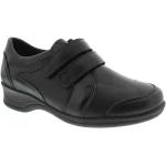 Zwarte XSensible Klittenband schoenen met Klittenbandsluitingen voor Dames 