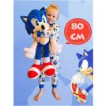 Xxl Fabric Sonic Boom Hedgehog Sonic the Hedgehog Plush Toy Sleep & Playmate Giant Size 80 Cm. ELSR80CMSNC