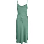 Groene Satijnen Yas Maxi jurken Watervalhals  in maat S Maxi voor Dames 