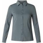 Yesta blouse van travelstof grijs