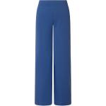 Marine-blauwe Polyester Stretch Yesta Wijde pantalons  in maat 3XL in de Sale voor Dames 
