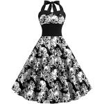 Casual Strass Mouwloze jurken  voor een Stappen / uitgaan / feest Halter  in maat XL met motief van Pompoen Gesmokte voor Dames 