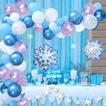 Lichtblauwe Frozen Metallic Ballonnen 