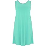 Turquoise Polyester Yoek Mouwloze jurken Ronde hals  in maat XXL voor Dames 