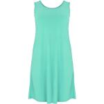 Turquoise Polyester Yoek Mouwloze jurken Ronde hals  in maat 3XL voor Dames 