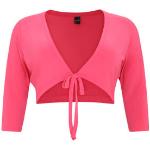 Roze Polyester Yoek Bolero´s lange mouw V-hals  in maat XL voor Dames 