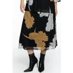 Bruine Polyester Yoek Bloemen Floral skirts  in maat XXL Midi / Kuitlang voor Dames 