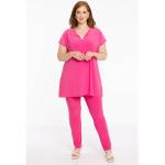 Roze Polyester Yoek Treggings  in maat XL in de Sale voor Dames 