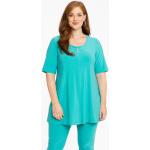 Turquoise Polyester Yoek Tunieken korte mouwen  in maat XL in de Sale voor Dames 