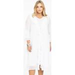 Witte Polyester Yoek Geweven Kimono's  in maat XL voor Dames 