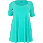 Turquoise Polyester Yoek Tunieken korte mouwen  in maat XL voor Dames 