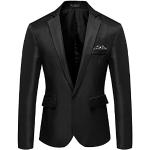 Klassieke Zwarte Polyester Blazers  voor een Bruiloft  in maat S voor Heren 