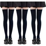 Zwarte Acryl Overknee sokken  in Grote Maten voor Dames 