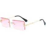 Retro Roze Rechthoekige brillen  in maat M Sustainable voor Heren 