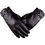 Klassieke Zwarte Wollen Touch Screen handschoenen  voor de Herfst Sustainable voor Heren 