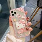 Roze Schokbestendig Hello Kitty iPhone 8 Plus hoesjes type: Bumper Hoesje 