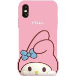 Beige Siliconen Hello Kitty iPhone 5SE hoesjes Sustainable voor Meisjes 