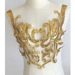 Gouden Zijden Pailletten jurken  voor een Bruid met Sequins voor Dames 