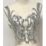 Zilveren Zijden Pailletten jurken  voor een Bruid met Sequins voor Dames 