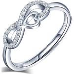 Zilveren Zilveren Verlovingsringen  voor een Bruiloft voor Dames 