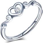 Zilveren Zilveren Handgemaakte Verlovingsringen  voor een Valentijnsdag voor Dames 