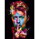 YUNLINZI Doe-het-zelf schilderen op nummer voor volwassenen beginner David Bowie gekleurde portretten 40,6 x 50,8 cm olieverfschilderij met borstels en acryl pigment speelgoed handgeschilderde