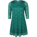 Groene Polyamide Zhenzi V-hals jurken V-hals  in maat 3XL met Driekwart mouwen in de Sale voor Dames 