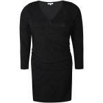 Zwarte Polyester Zhenzi Jurken met lange mouwen V-hals met Lange mouwen in de Sale voor Dames 
