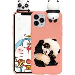 Oranje Schokbestendig iPhone hoesjes type: Bumper Hoesje met motief van Panda voor Kinderen 