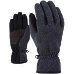 Zwarte Ziener Gebreide Wintersport handschoenen voor Jongens 
