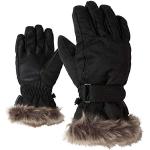 Zwarte Ziener Wintersport handschoenen voor Meisjes 